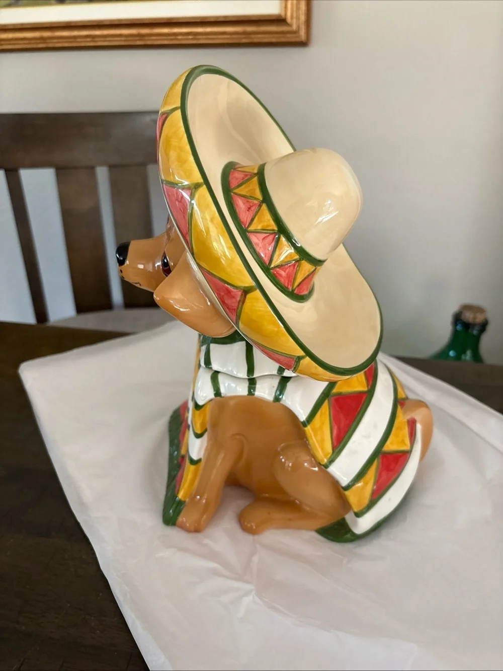 Vintage IAY CHIHUAHUA! COOKIE JAR 1999 Clay Art new without box